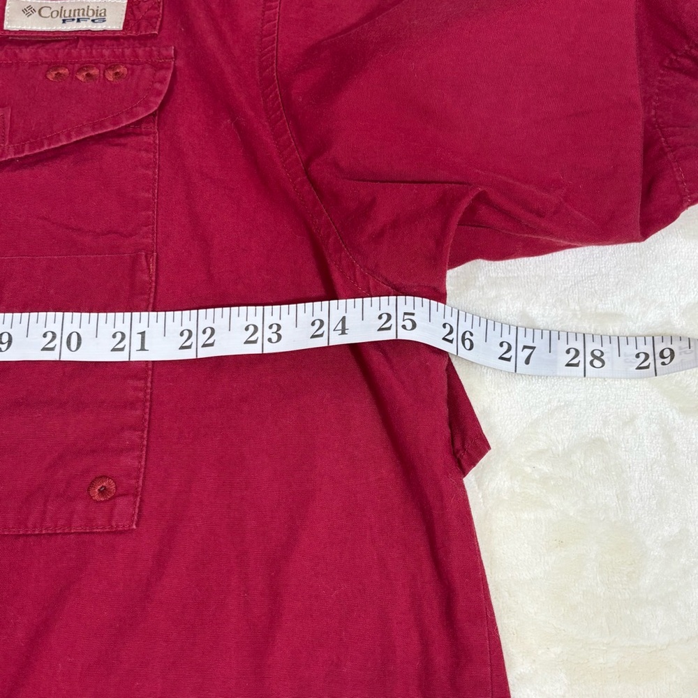 Columbia Men's Short Sleeve Alabama Button-Front Outdoor ShirtSize L Roll Tide - Picture 8 of 9